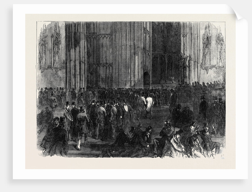 Westminster Hall on the Night of the Division on the Reform Bill London UK 1866 by Anonymous