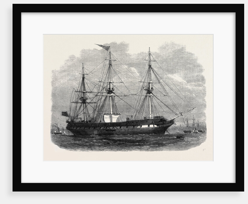 The Liverpool Training Ship Indefatigable UK 1866 by Anonymous