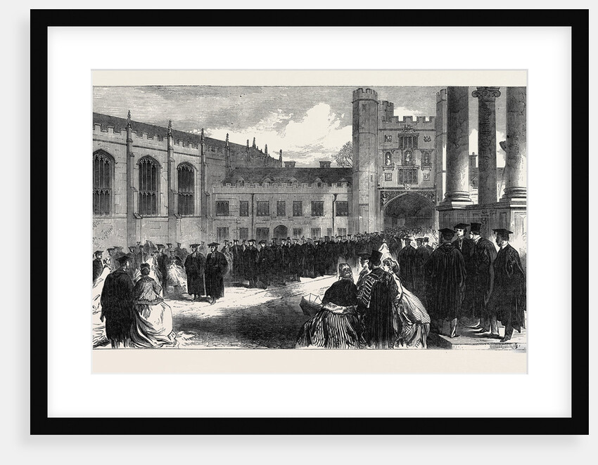 Procession to the Chapel Trinity College Cambridge UK 1866 by Anonymous