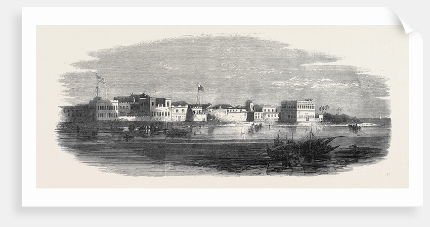 Shangany the European Quarter of Zanzibar 1866 by Anonymous