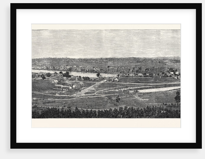 Brisbane the Capital of Queensland Australia 1866 by Anonymous