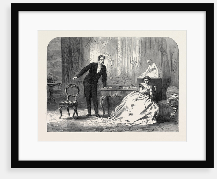 Scene from the Favourite of Fortune at the Haymarket Theatre London UK 1866 by Anonymous