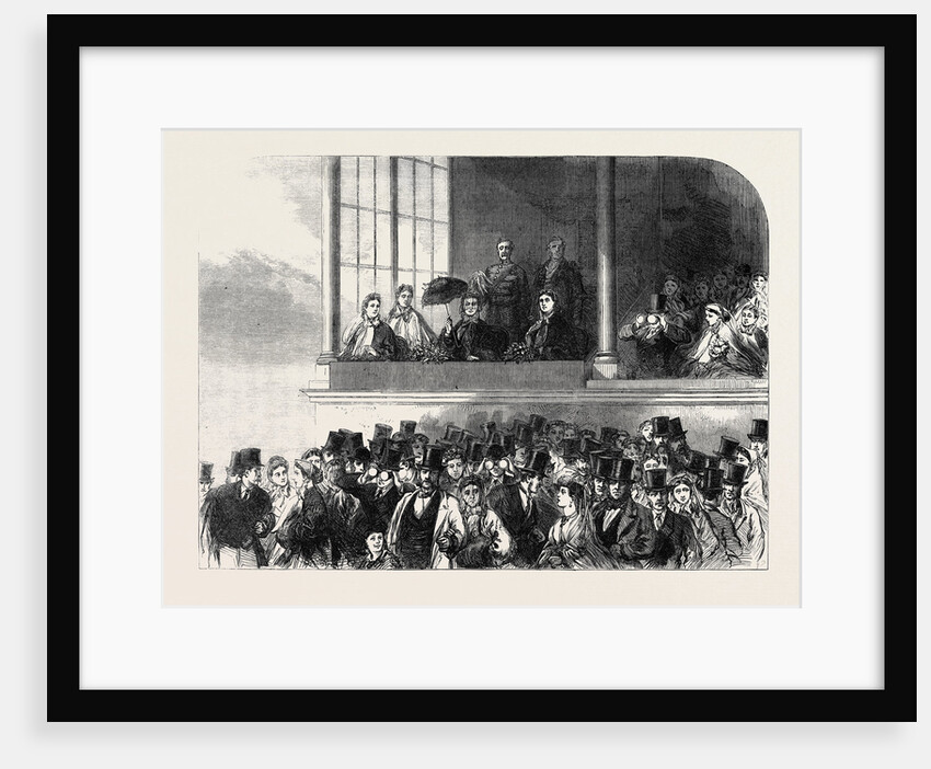 The Volunteer Review at Brighton: The Royal Balcony at the Grand Stand UK 1866 by Anonymous