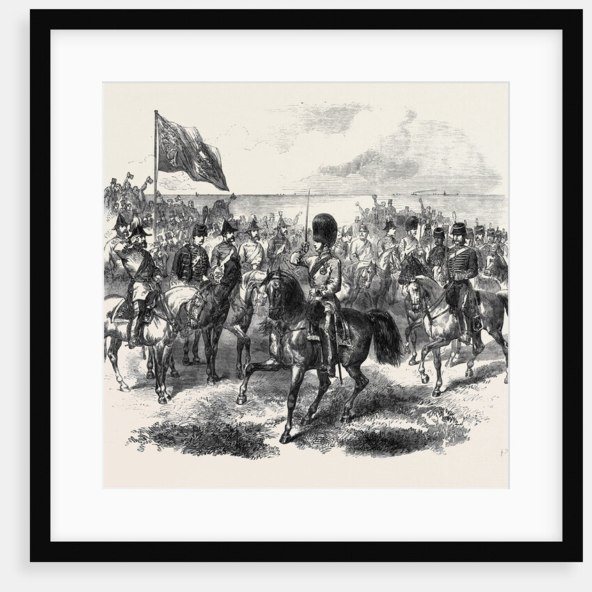The Volunteer Review at Brighton: The Prince of Wales Passing the Saluting Point at the Head of the Hon. Artillery Company UK 1866 by Anonymous