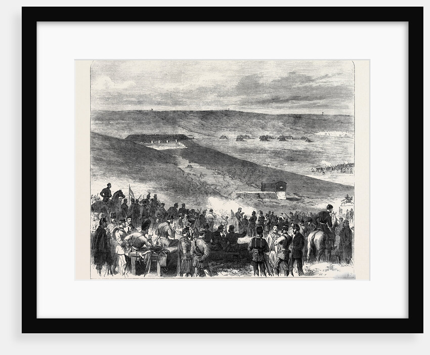 The Volunteers at Brighton: Shooting for the Town Prizes at the Sheepcote Battery UK 1866 by Anonymous