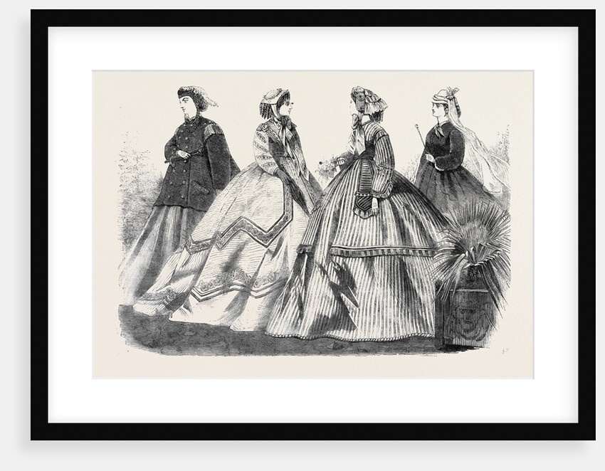 Paris Fashions for April France 1866 by Anonymous