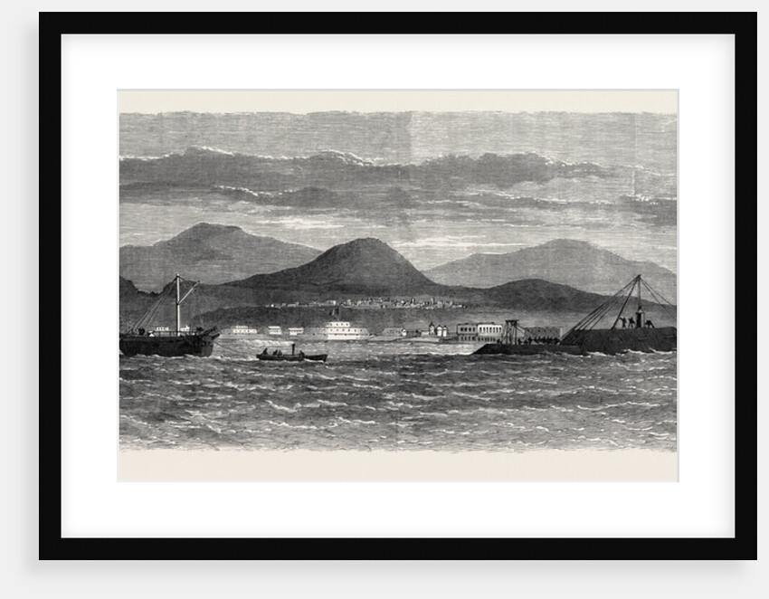 The Peruvian Ironclad Loa Ashore on Callao Spit 1866 by Anonymous