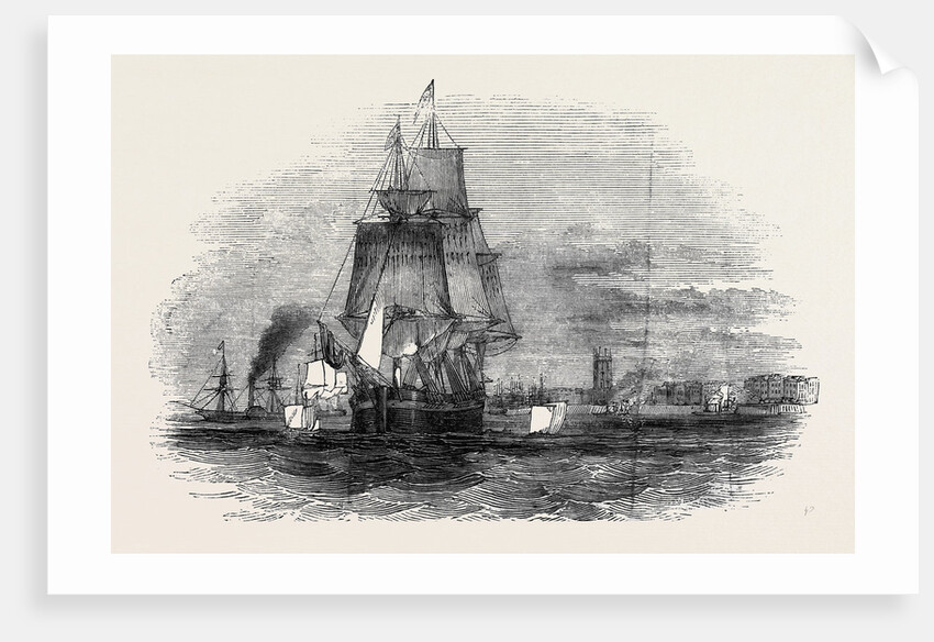 Tie First Greenland Whaling Ship Leaving Hull by Anonymous