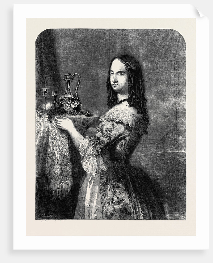 A Lady in Waiting, of the Time of Louis XV. by Anonymous