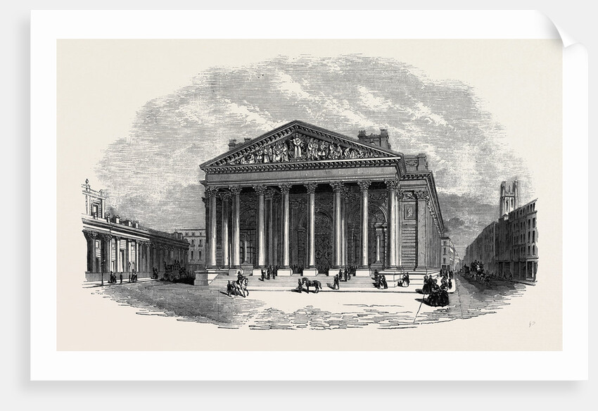 New Royal Exchange, (from the Architect's Drawing.) by Anonymous