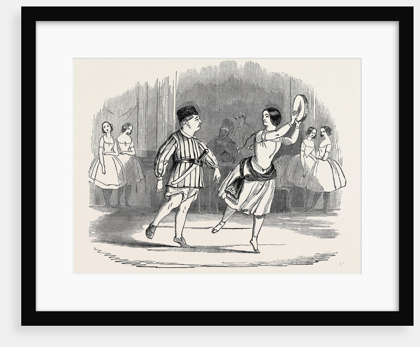 Mr. And Mrs. Keeley, in the Pas De Tambourine and Carving-Knife, at the Lyceum Theatre. by Anonymous