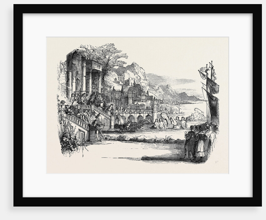 Scene from the Extravaganza of the Fair Star, at the Princess' Theatre. by Anonymous