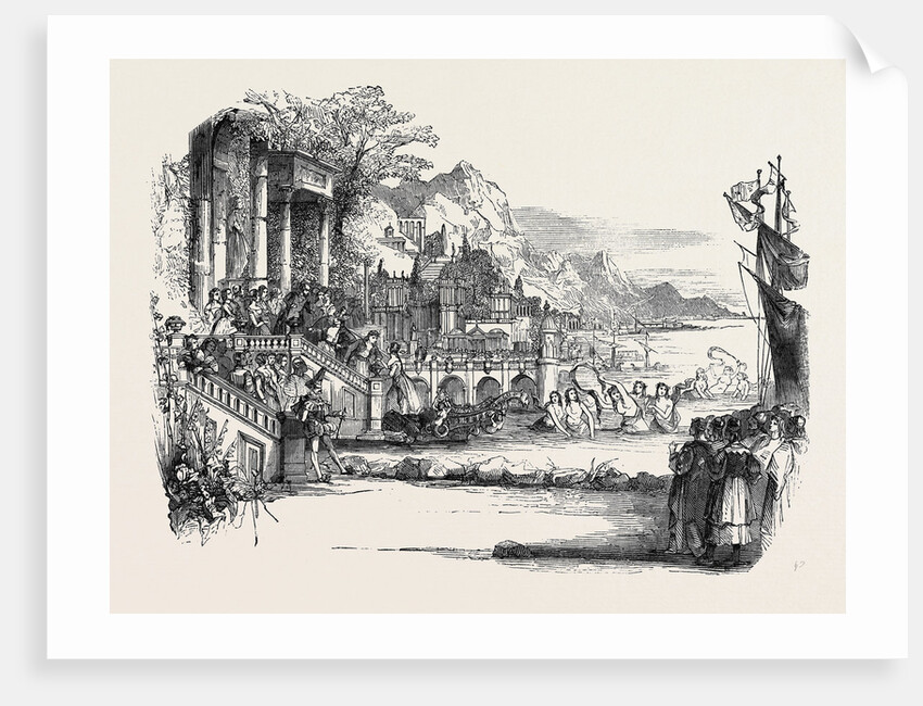 Scene from the Extravaganza of the Fair Star, at the Princess' Theatre. by Anonymous
