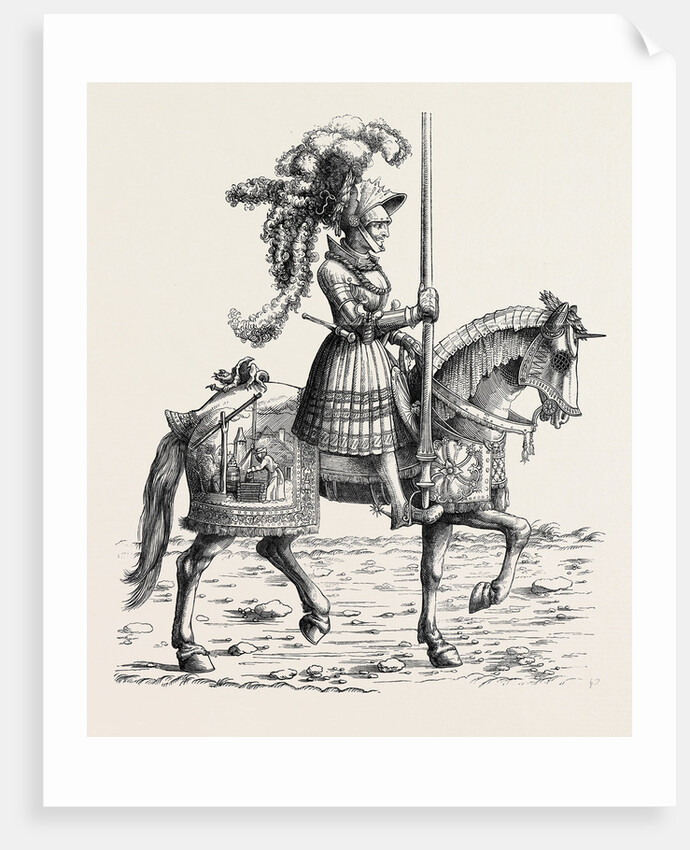 Specimen of Wood-Engraving, 1518, Triumphs of Maximilian by Anonymous