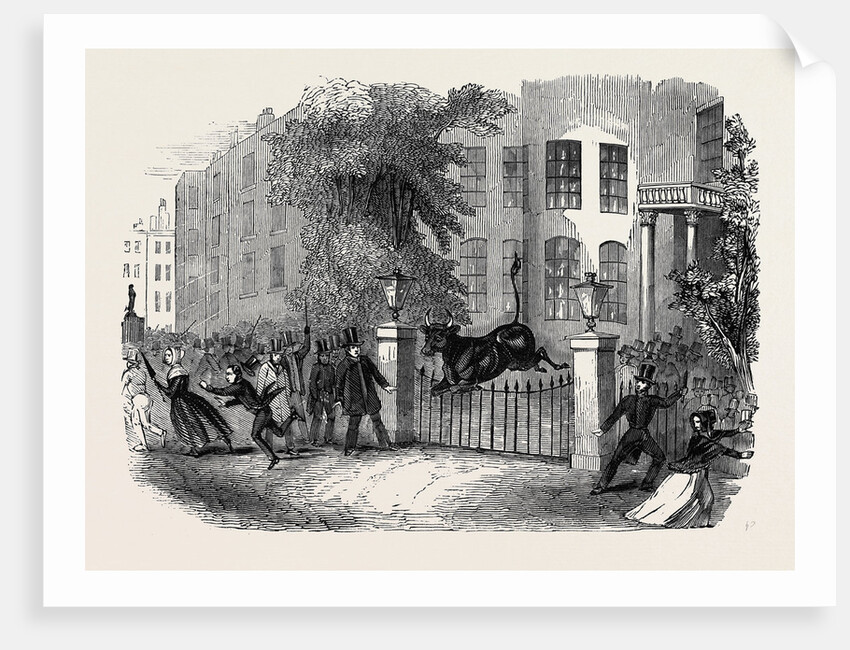 Scene in Privy Gardens, Whitehall, on Sunday Last. by Anonymous