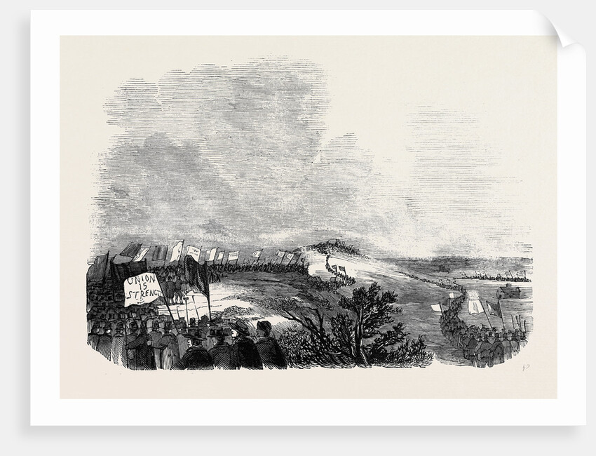 Meeting of Pitmen, on Pittington Hill. by Anonymous