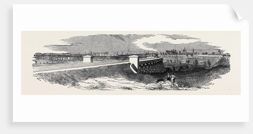 The Timber Viaduct from Cooper's Bridge, the South-Eastern Railway by Anonymous