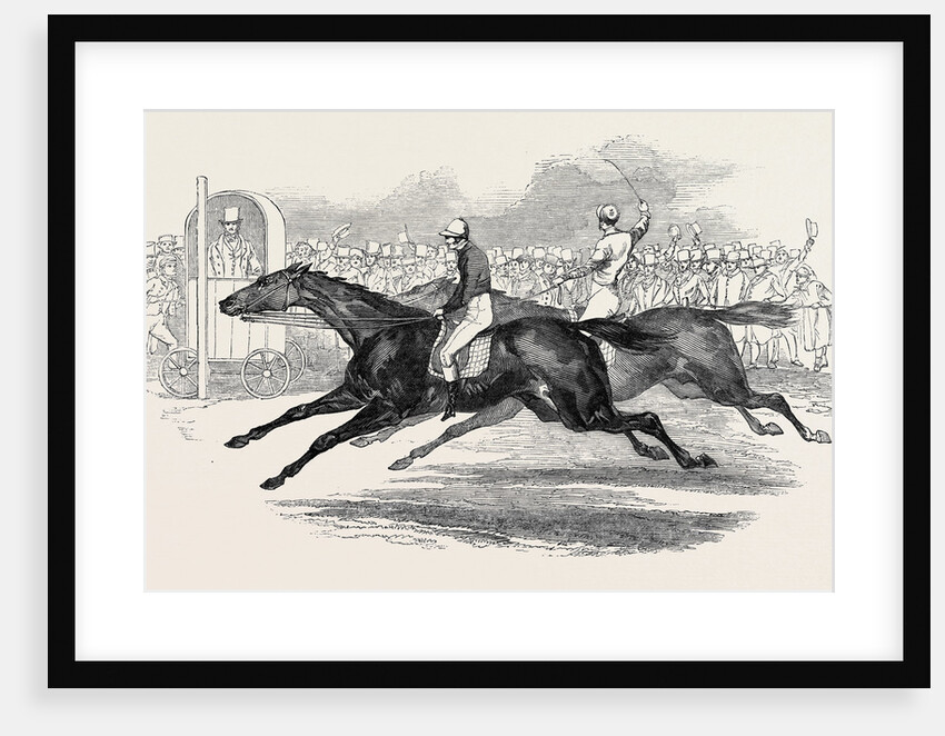 Mr. Day's the Ugly Buck, and Lord George Bentinck's the Devil to Pay, Race for 200 Guineas, at Newmarket by Anonymous