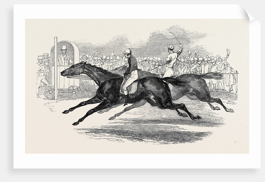 Mr. Day's the Ugly Buck, and Lord George Bentinck's the Devil to Pay, Race for 200 Guineas, at Newmarket by Anonymous
