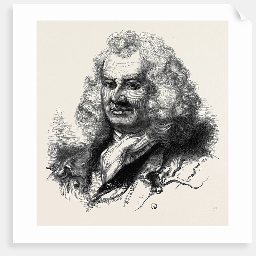 Portrait of Captain Coram, from Hogarth's Picture. by Anonymous