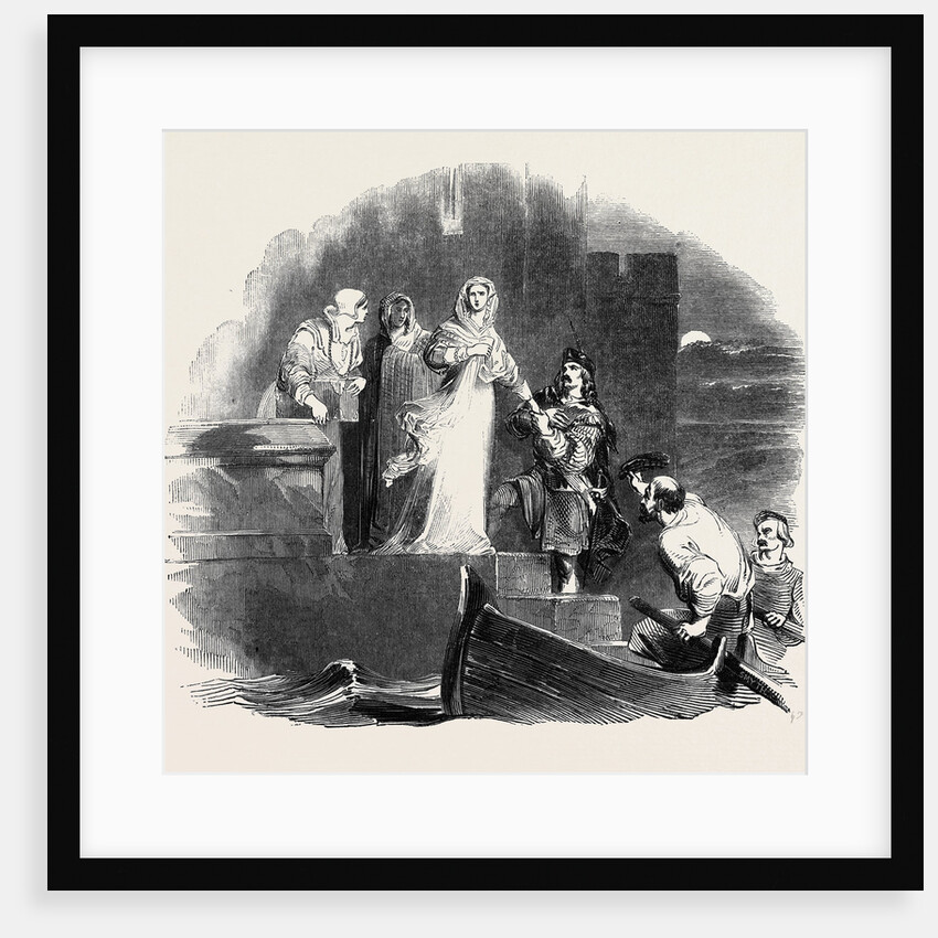 Escape of Mary Queen of Scots from Lochleven Castle. by Anonymous