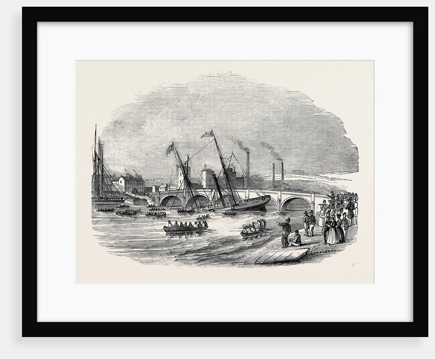Wreck of the Severn Steamer, Newport-Bridge. by Anonymous