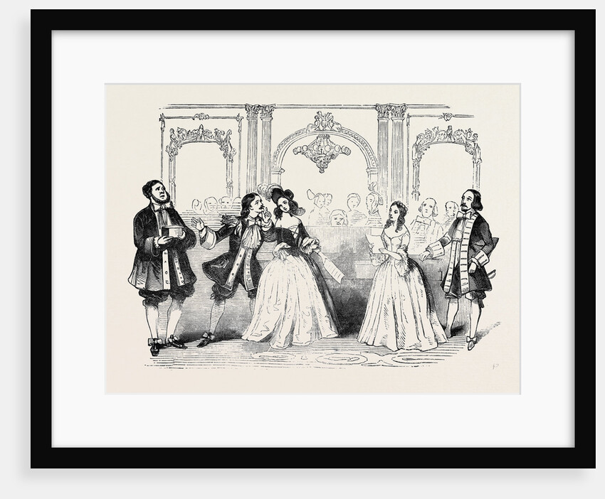 Scene from the Opera of the Crown Diamonds, at the Princess' Theatre. by Anonymous