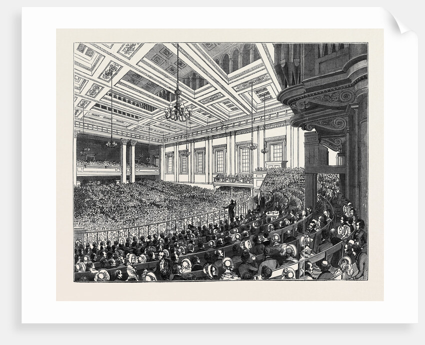 May Meetings in the Metropolis, Interior of Exeter Hall by Anonymous