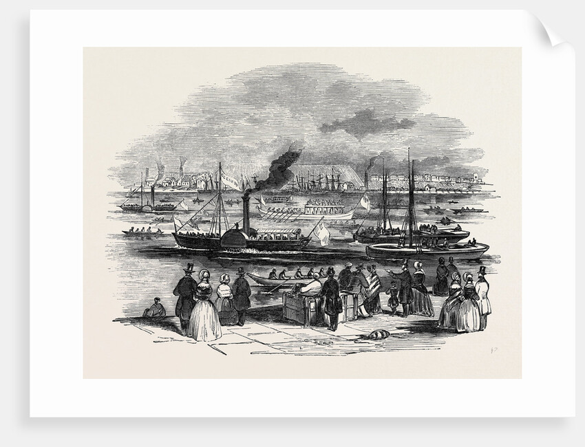 Barge Day on the Tyne, at Newcastle. by Anonymous