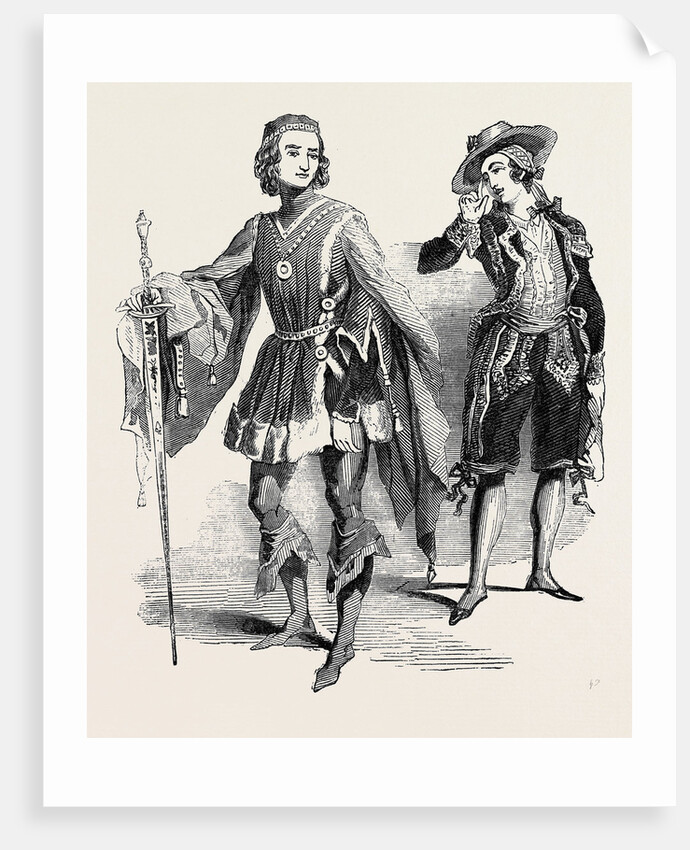 Servitor, German Noble; Servitor, Spanish Peasant; Eton Montem 1844 by Anonymous