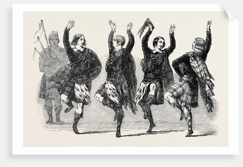Highland Dancers and Pipers by Anonymous