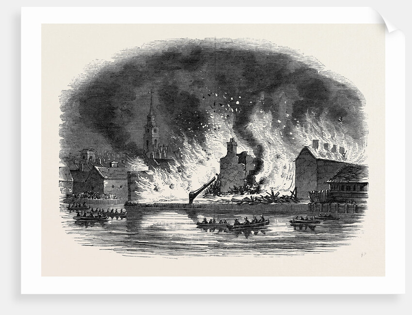 The Great Fire at Gravesend by Anonymous