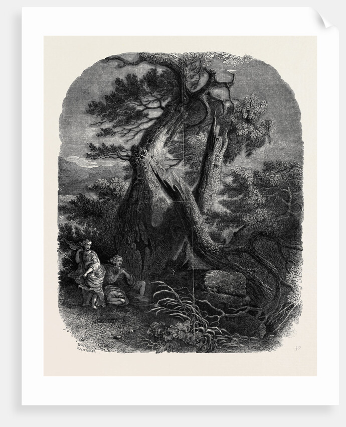 Specimen of Wood Engraving, the Death of the Children of Niobe by Anonymous