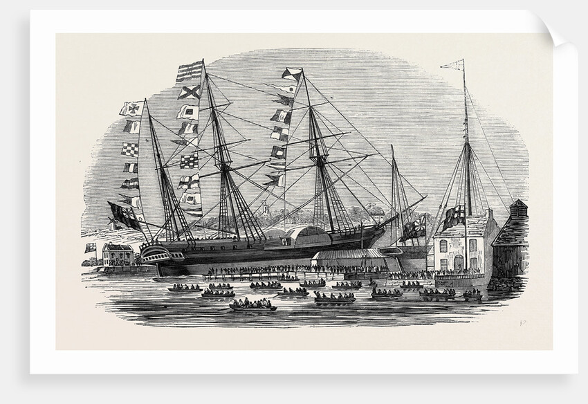 Launch of the Cowes. (See Page 3.) by Anonymous