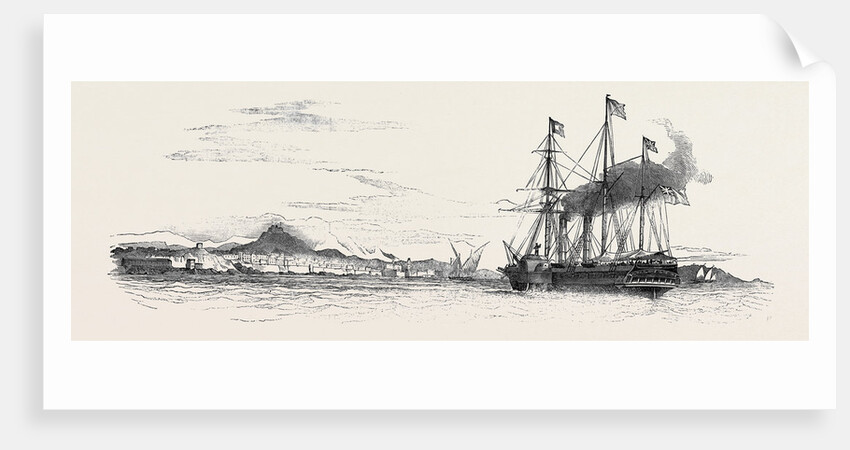 The Mail Packet from Alexandria, Off Marseilles, the Indian Mail on Board by Anonymous