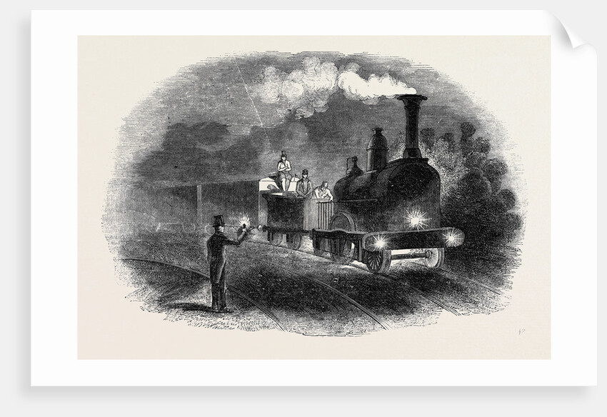 Express Train with the Mail Signals by Anonymous