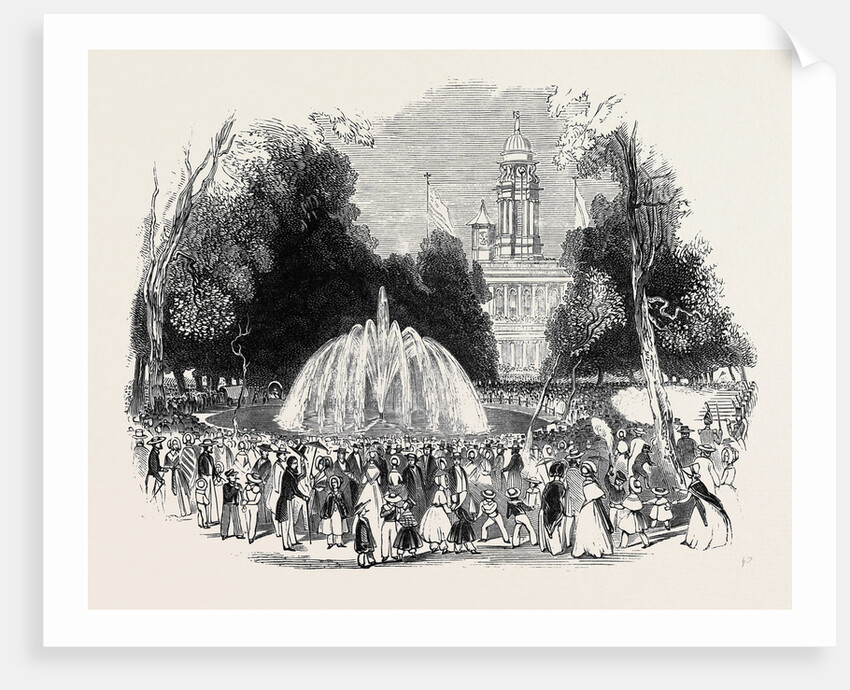 Commemoration of Independence at New York, Scene in the Park, 1844 by Anonymous