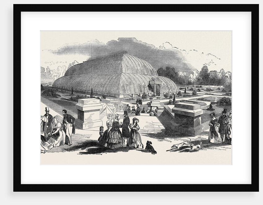 The Great Chatsworth Conservatory: The Exterior, from the Italian Terrace by Anonymous