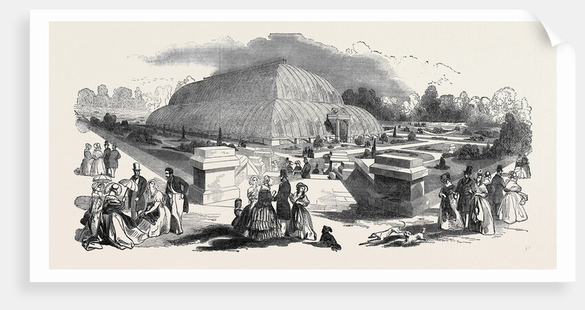 The Great Chatsworth Conservatory: The Exterior, from the Italian Terrace by Anonymous