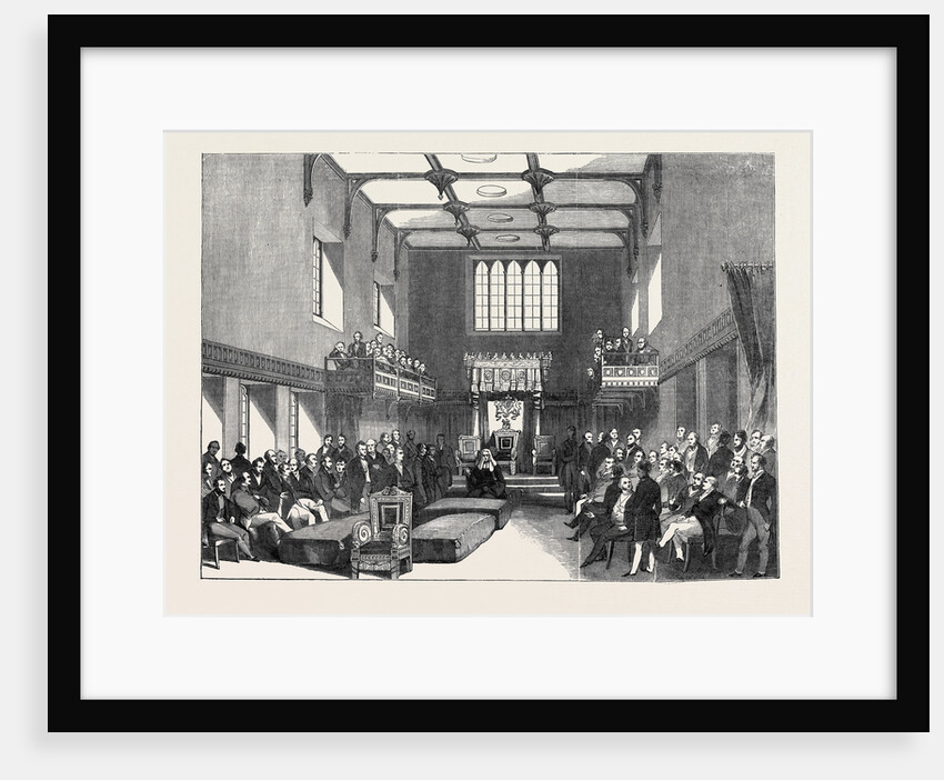 House of Lord Chancellor Pronouncing Judgment in the Case of the Queen V. O'Connell. by Anonymous