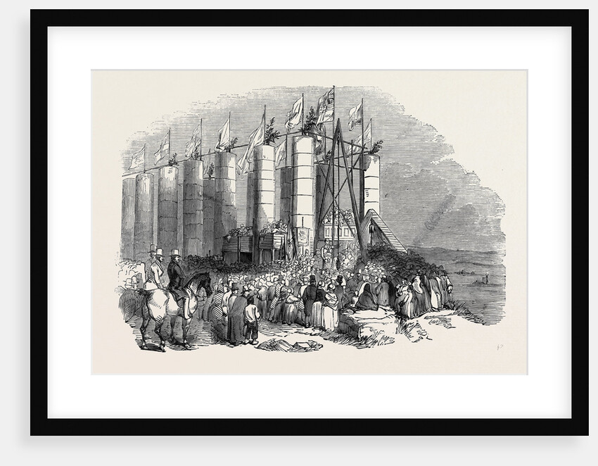 Ceremony of Laying the Foundation Stone of the Durham Monument, on Pensher Hill. by Anonymous