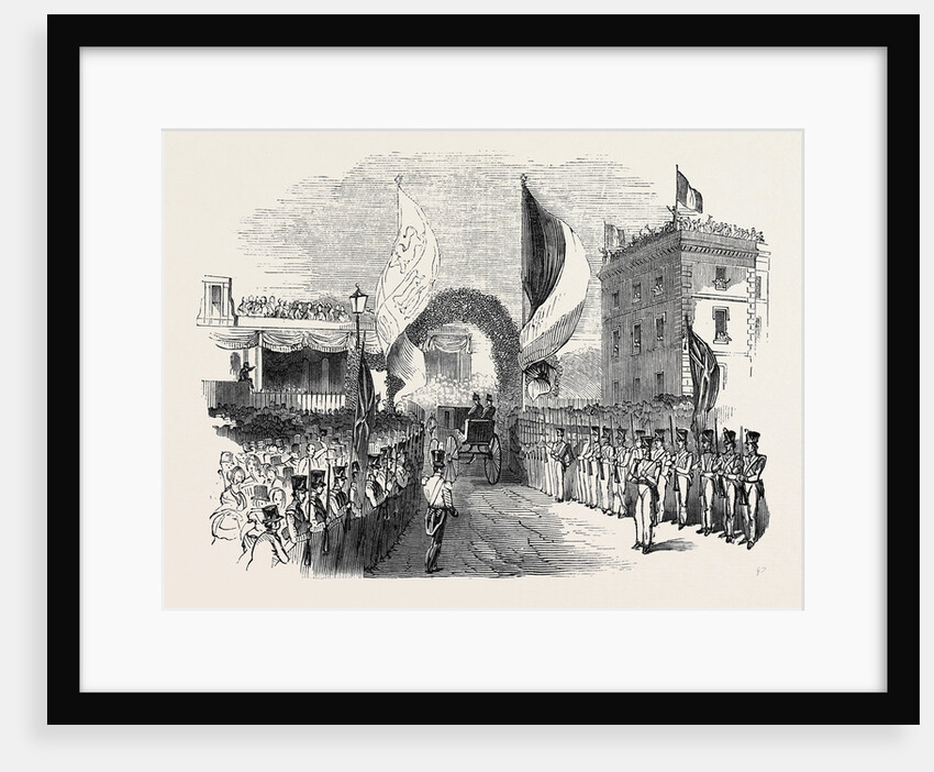 Visit of the King of the French to Queen Victoria: King Louis Philippe Entering the Railway Station by Anonymous