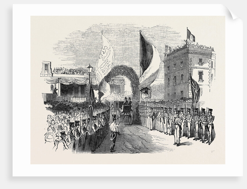 Visit of the King of the French to Queen Victoria: King Louis Philippe Entering the Railway Station by Anonymous