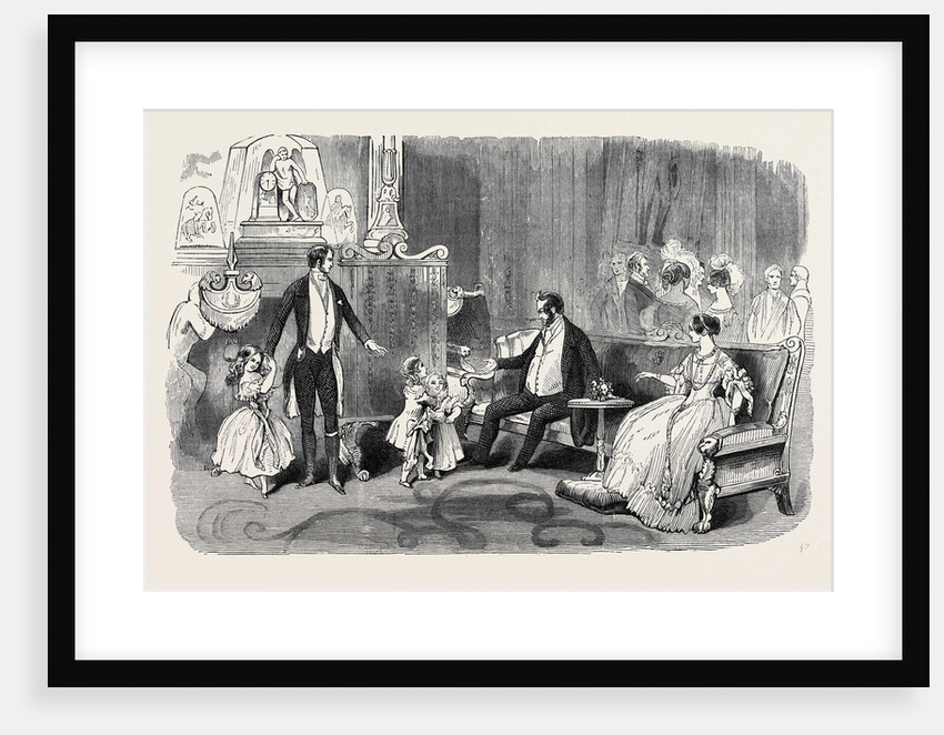 Visit of the King of the French to Queen Victoria: The Crimson Drawing Room: Introduction of Louis Philippe to the Infant Royal Family by Anonymous
