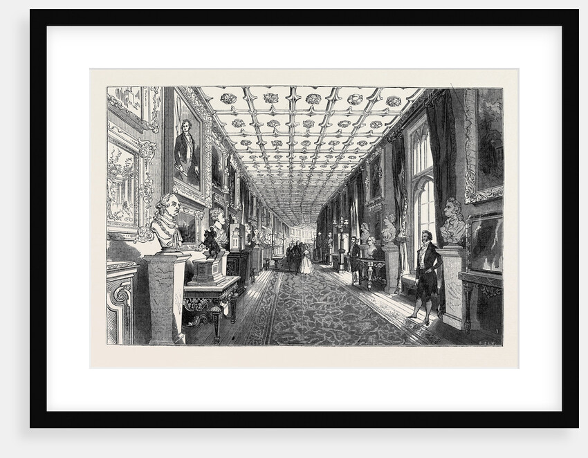Visit of the King of the French to Queen Victoria; the Grand Corridor: The Queen and the Royal Visitors Passing to the Banquet by Anonymous