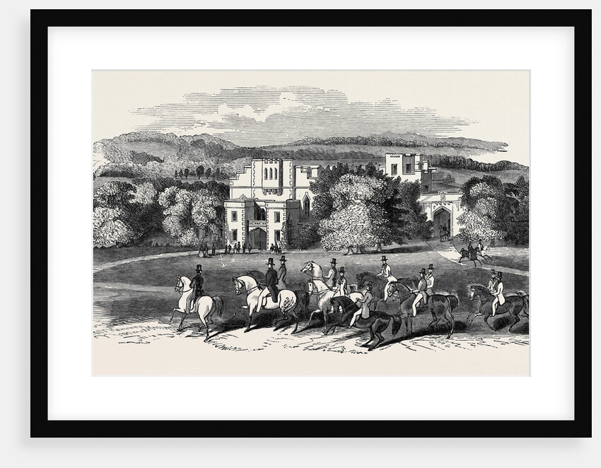 Visit of the King of the French to Queen Victoria: The Grand Lawn and Drive in Front of Victoria Gate, Windsor Castle by Anonymous