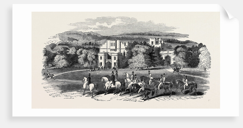 Visit of the King of the French to Queen Victoria: The Grand Lawn and Drive in Front of Victoria Gate, Windsor Castle by Anonymous