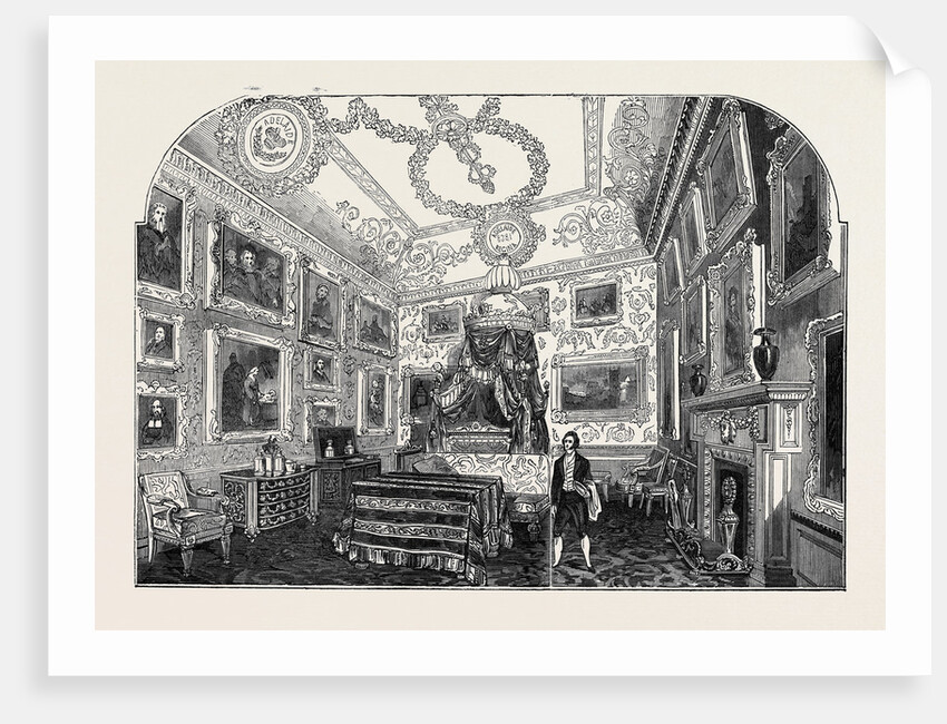 Visit of the King of the French to Queen Victoria: The King's Bed Chamber, Windsor Castle by Anonymous
