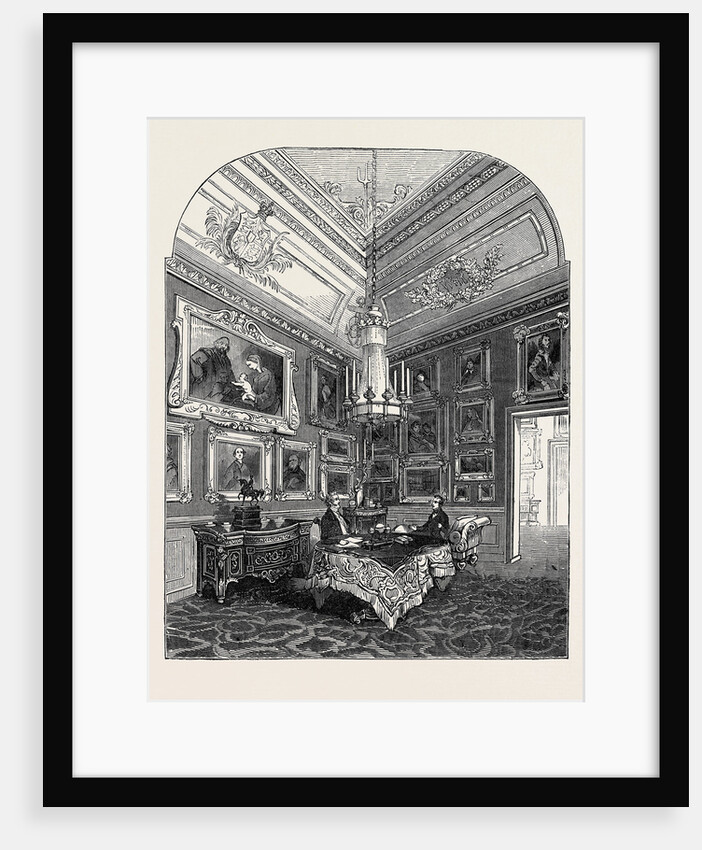 Visit of the King of the French to Queen Victoria: The King's Closet, Windsor Castle by Anonymous