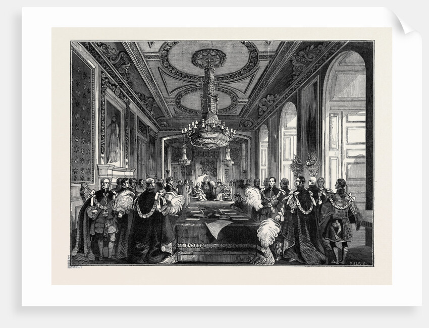Visit of the King of the French to Queen Victoria; Chapter of the Order of the Garter: Investiture of the King of the French by Anonymous